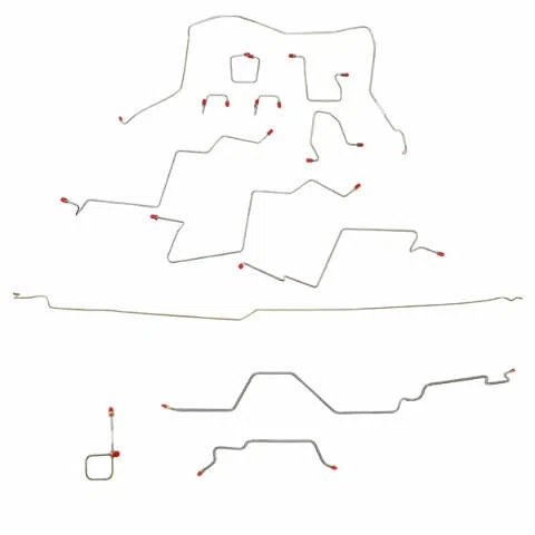 Fits 98-01 Dodge Ram 2500 4wd AWABS Quad Cab_Long Bed CompleteBrakeLine-FL919266